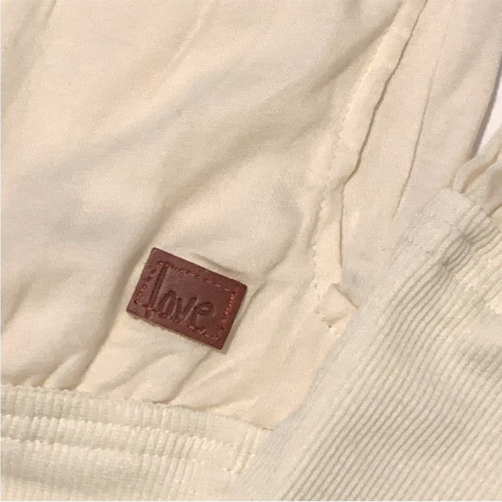 Peace Love World Zip Front Bomber Jacket Pale Banana Lightweight Small NWOT - Picture 8 of 10